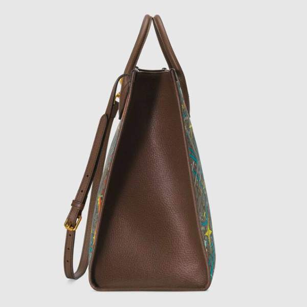 限定コラボ!グッチxDISNEY★ドナルドダック★ラージトート650037 2O4AT 8679